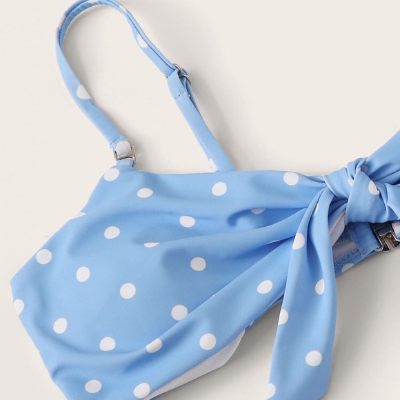 🏝 NWT Powder blue polka dot bikini - Picture 5 of 7